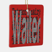 Waiter Extraordinaire Keramisch Ornament (Rechts)