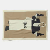 Waiter serving wine theedoek (Horizontaal)