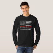 Waiter USA Flag Profession Retro Job Title T-shirt (Voorkant volledig)