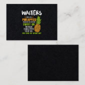 Waiters zijn als ananassen. visitekaartje (Voorkant / Achterkant)