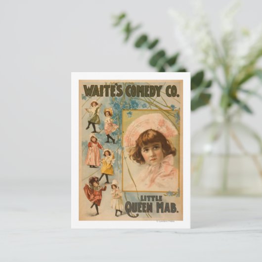 Waite's Comedy Co. Little Queen Mab Play Briefkaart (Staand voorkant)