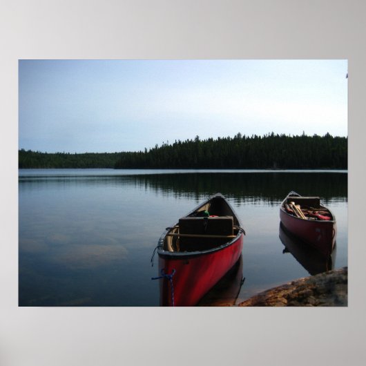 Waiting Canoes Poster (Voorkant)