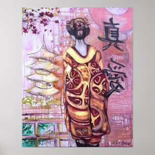 Waiting for her True Love - Geisha Print
