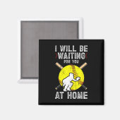 Waiting For You Girls Softll Catcher Softll Player Magneet (Voorkant / Achterkant)