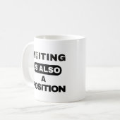 Waiting Is Also A Position — Trader Mug Design Koffiemok (Voorkant links)