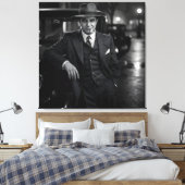 Waiting..., jaren '20 door Natasha Us Canvas Afdruk (Insitu (Slaapkamer))