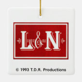 "Waiting on 33" by Tom Rock Keramisch Ornament (Achterkant)