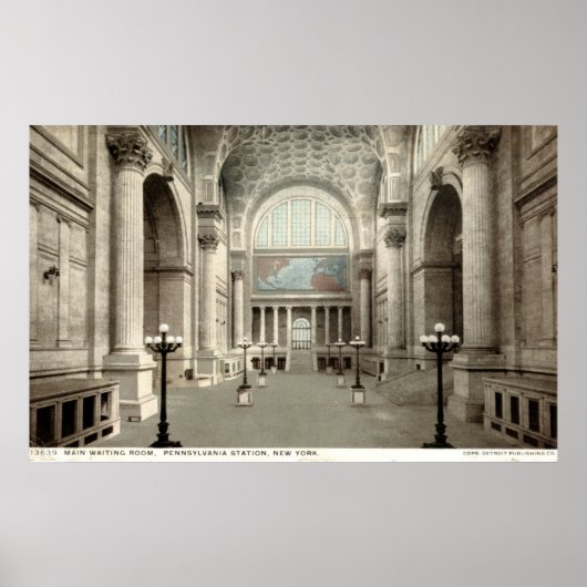 Waiting Room, Pennsylvania Station NY 1913  Poster (Voorkant)