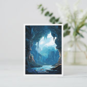 Waitomo Caves Nieuw-Zeeland Reisillustratie Briefkaart (Staand voorkant)