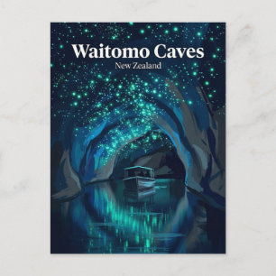 Waitomo Glowworm Grotte Nieuw-Zeeland Briefkaart