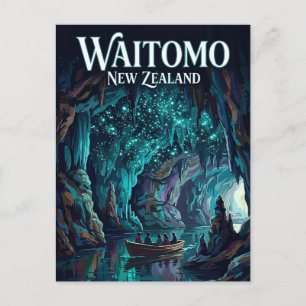 Waitomo Glowworm Grotte Nieuw-Zeeland Briefkaart