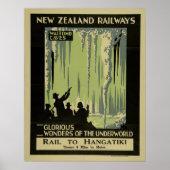  Waitomo gooit Nieuw-Zeeland rond Poster (Voorkant)