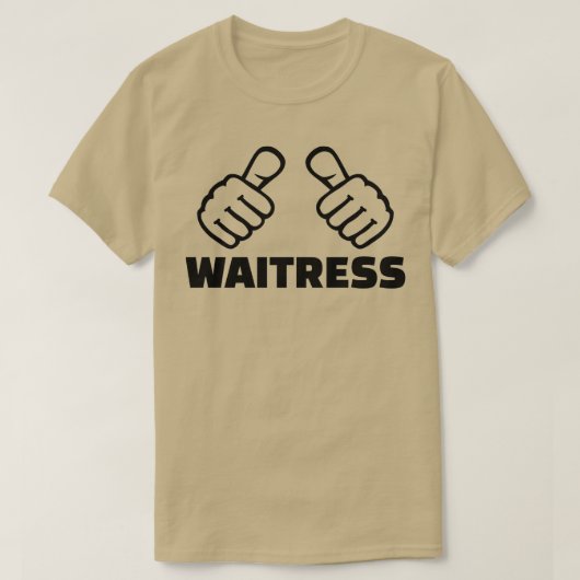 Waitress 4 t-shirt (Design voorkant)