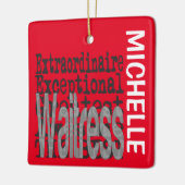 Waitress Extraordinaire CUSTOM-keramische versieri Keramisch Ornament (Links)