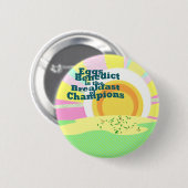Waitress Flare Eggs Benedict Breakfast Sales - Ronde Button 5,7 Cm (Voorkant /achterkant)