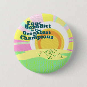 Waitress Flare Eggs Benedict Breakfast Sales - Ronde Button 5,7 Cm