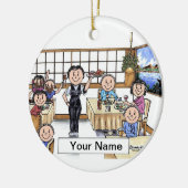 Waitress Keramisch Ornament (Links)