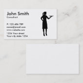 Waitress-server Visitekaartje (Voorkant / Achterkant)