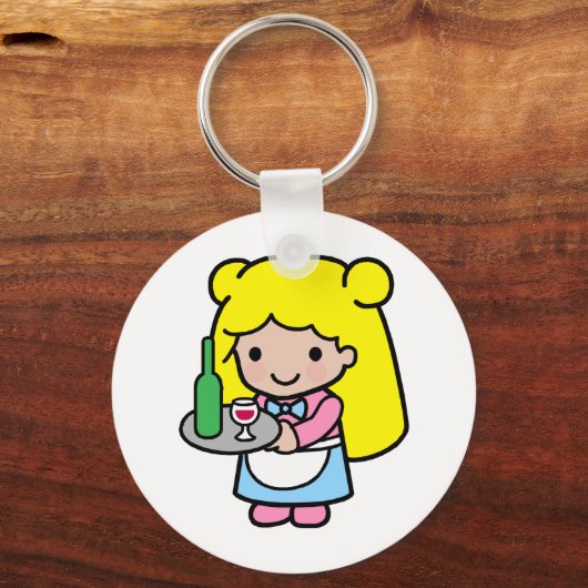 Waitress Sleutelhanger (Voorkant)