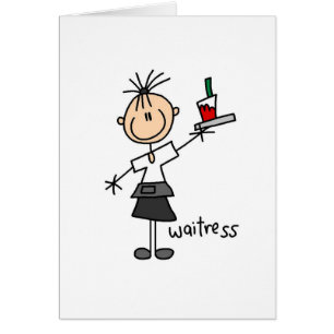 Waitress-stickkaart