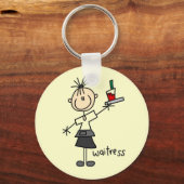 Waitress-tekentafel Sleutelhanger (Voorkant)