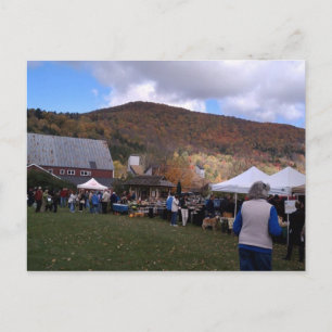 Waitsfield Vermont Farmers Market okt 2010 Briefkaart