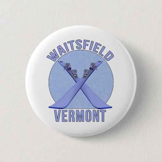 Waitsfield, Vermont Ronde Button 5,7 Cm (Voorkant)