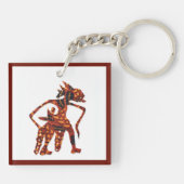 Wajang in Batik II Sleutelhanger (Achterkant)