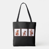Wajang in Batik Tote Bag (Achterkant)