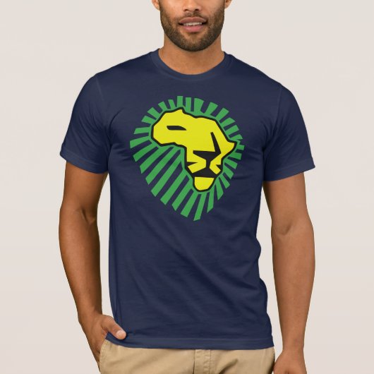 Waka waka Green Mane Yellow Lion Shirt (Voorkant)