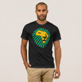 Waka waka Lion Head Africa Green Yellow Mannen Shi T-shirt (Voorkant volledig)
