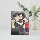 Wakaba en Arai Briefkaart (Staand voorkant)