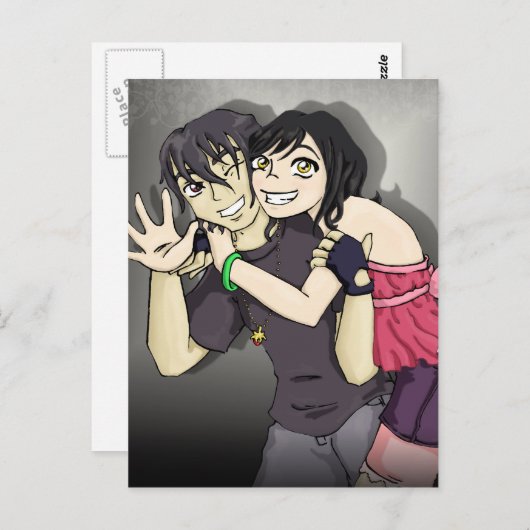 Wakaba en Arai Briefkaart (Voorkant / Achterkant)