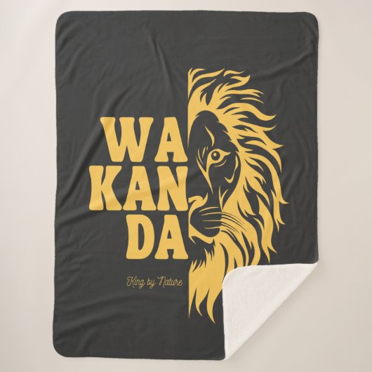 WAKANDA: King By Nature | Sherpa Blanket Sherpa Deken (Voorkant)