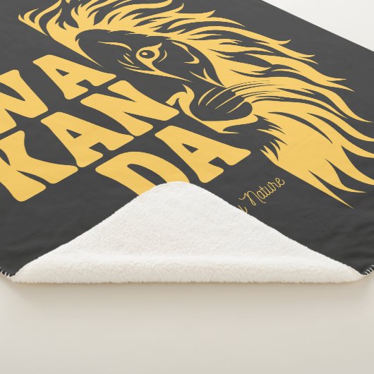 WAKANDA: King By Nature | Sherpa Blanket Sherpa Deken (3/4)