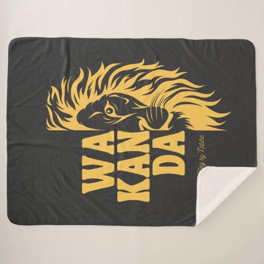 WAKANDA: King By Nature | Sherpa Blanket Sherpa Deken (Voorkant (horizontaal))