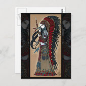 Wakanda Native Tribal Warrior Priestess Postcard Briefkaart (Voorkant / Achterkant)