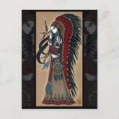 Wakanda Native Tribal Warrior Priestess Postcard Briefkaart (Voorkant)