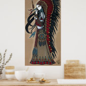 Wakanda Native Tribal Warrior Priestess Poster (Keuken)