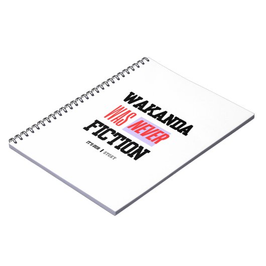 WAKANDA Was Never Fiction |  Spiral Photo Notebook Notitieboek (Linkerzijde)