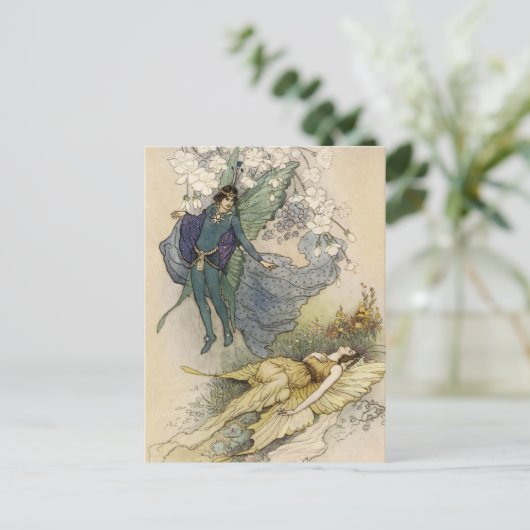 Wake als er iets mis is briefkaart (Staand voorkant)