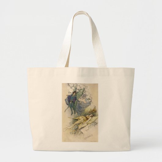 Wake als er iets mis is grote tote bag (Voorkant)
