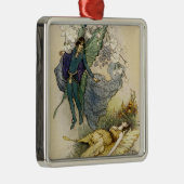 Wake als er iets mis is metalen ornament (Rechts)