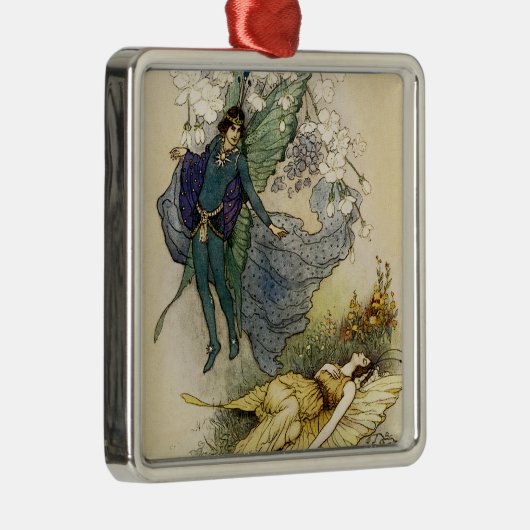 Wake als er iets mis is metalen ornament (Rechts)