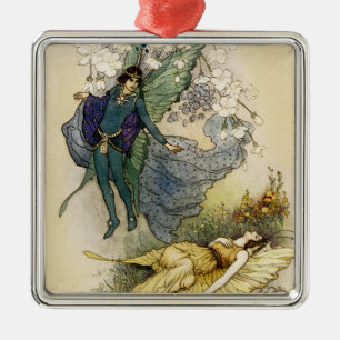 Wake als er iets mis is metalen ornament