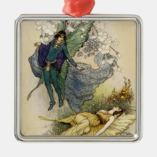 Wake als er iets mis is metalen ornament (Voorkant)