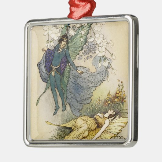 Wake als er iets mis is metalen ornament (Links)