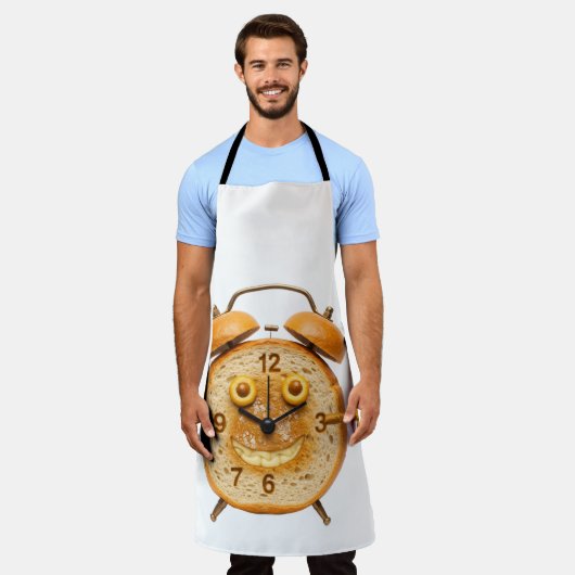 Wake and Bake! Funny Bread Alarm Clock Art Schort (Gedragen)