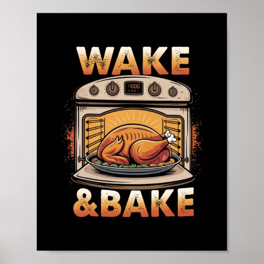 Wake And Ke Zuursourdough Grappige Ker Meme Dankda Poster (Voorkant)