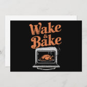 Wake Bake Turkey Diner Funny Thanksgiving  Feestdagenkaart (Voorkant / Achterkant)